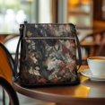 thumbnail image 3 of Tutolipy Waterproof Handbag for Daily Everyday Shopping, PU Leather Smooth Zipper Fashion Single Shoulder Bag, Autumn Wolf American Flag, 3 of 7
