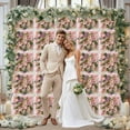thumbnail image 6 of SLYNSHome 1Pcs Artificial Flower Wall Panels Wedding Decorations,Pink 14x14 inch 3D Silk Floral Backdrop for Wedding Party Indoor Outdoor Decor, 6 of 7