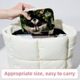 thumbnail image 6 of Raccoon Decorative Velvet Earring Holder Display Case Storage Box Portable with Removable Compartment - Gift Ideal, 6 of 7