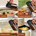 thumbnail image 5 of YARRAMATE 16oz/470ml Oil Sprayer for Cooking w/ Stickers, 2 in 1 Light Blocking Dark Amber Glass Olive Oil Dispenser Bottle for Air Fryer, BBQ (Black), 5 of 8