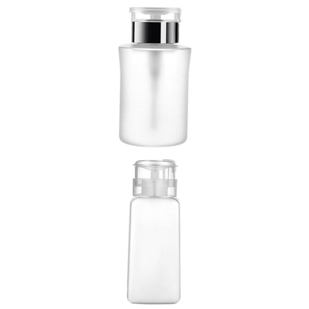 Remover Pump Container,Remover Pump Container Empty Tool,Transparent Bottle Corrosion Down,Leakproof Lockable Cover Liquid Push 80 100 60,Dispensers Nail Art Manicure