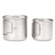 thumbnail image 1 of Irfora Taza de titanio ultraligera TOMSHOO, portátil para exteriores, 2 uds, juego de tazas, 350 ml, 550 ml, taza de agua para picnic para acampar, taza con asa plegable Irfora Copa de titanio, 1 of 7