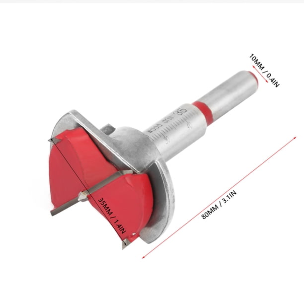 Taladro Escariador de Madera de 35 mm, Taladro de Posicionamiento de Carpintería Ajustable para bricolaje, Taladre fácilmento Agujeros en madera con la mayoría de los taladros,
