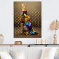 thumbnail image 2 of Designart Luxury Champagne And High Heel II Canvas Wall Art, 2 of 5