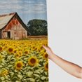 thumbnail image 3 of Chilfamy Sunflowers Trees Barn Pretty Shower Curtain Set with Hooks Bathroom Decor 100％ Polyester Fiber Eco-Friendly Sustainable Bathroom Shower Curtain for Bathroom Decoration Various Sizes 69x72, 3 of 7