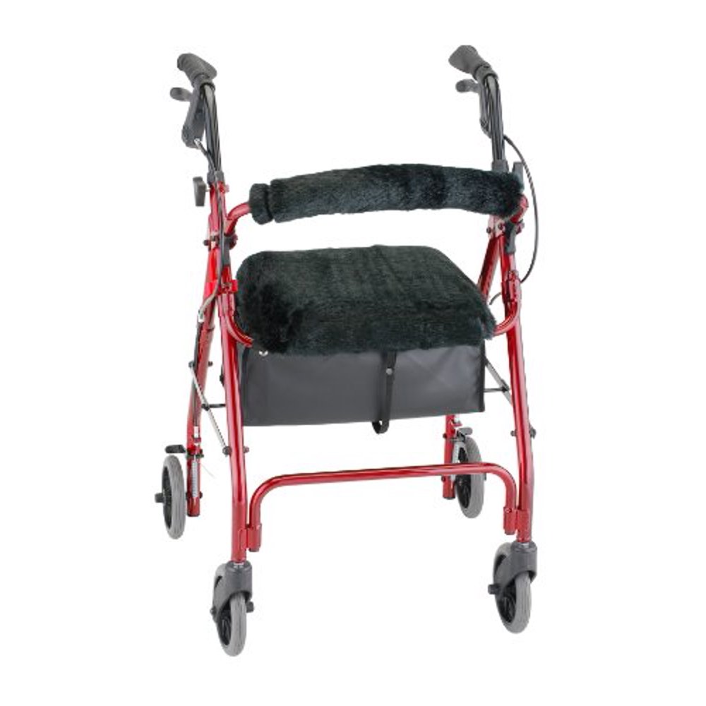 NOVA Medical Products Seat & Back Cover for Rolling Walker, Black