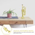 thumbnail image 2 of Juguete de trompeta para niños, juguete de juego de modelo de trompeta, regalos musicales, mini instrumentos de saxofón musicales dorados Feliz Sencillez, 2 of 5