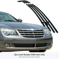 thumbnail image 3 of APS Compatible with Chrysler Crossfire 2004-2008 Lower Bumper Stainless Steel Black 8x6 Horizontal Billet Front Grill Grille Insert R66526J, 3 of 7