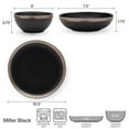 thumbnail image 2 of Mikasa Miller Black 12-piece Dinnerware Set, 2 of 10