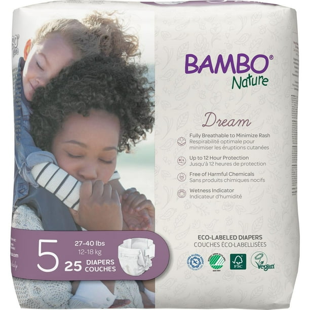 Pañales para bebés Bambo Nature Premium, ecológicos, tamaño 5 x 150