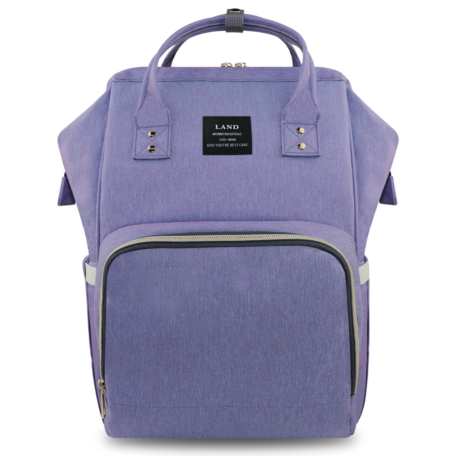 light purple diaper bag