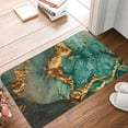 thumbnail image 4 of Susaid Emerald Color Gold Marble Print Doormat,Porch Decor,Housewarming Decor Gift Doormat,Funny Flannel Floor Mat,Funny Doormat 24x16 Inch, 4 of 7