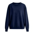 thumbnail image 3 of Women's Denim Sweatshirts Long Sleeve Crew Neck Jean Pullover Vintage Casual Loose Shirts Fashipn Spring Fall Outfits, 3 of 6