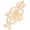 D016 Gold, variant on by Touchstone Bollywood Royal South India Heritage Pretty Hand Embossed Fringes Designer Wedding Jewelry Cocktail Finger Ring In Gold Tone For Women.