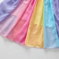 thumbnail image 5 of Gyratedream 1-6T Baby Girls Cotton Rainbow Striped Dress Full Length Dancing Dresses, 5 of 7