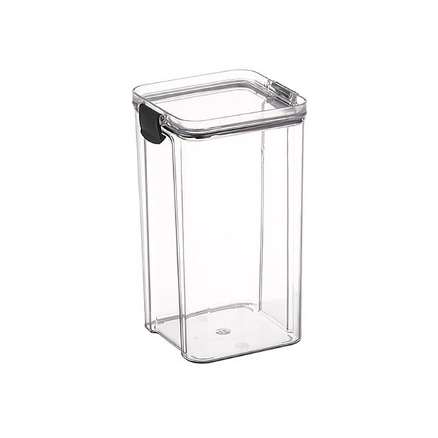 Naiovety Contenedor de almacenamiento de alimentos apilable, dispensador de granos de refrigerador de plástico, organizador de harina para hornear, Organizadores de utensilios de cocina 1300ML Naiovety HA059310-04