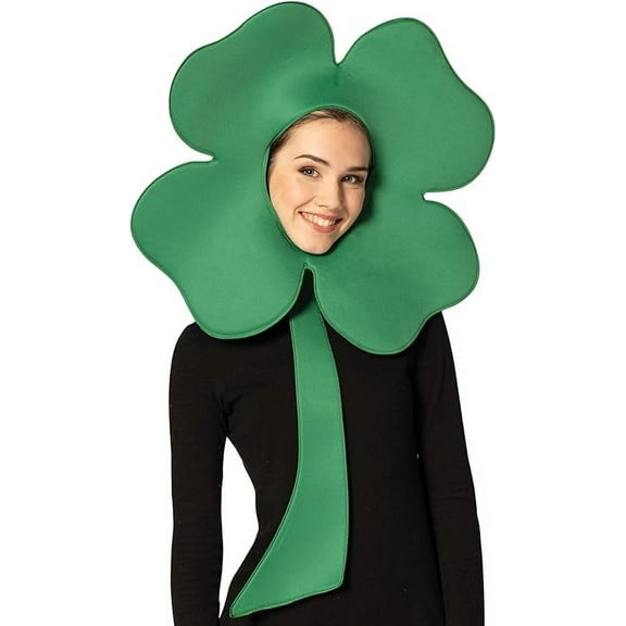 Four Leaf Clover St, Patrick's Day Headpiece , Men and Women, Green, Adult One Size, R1368-OS