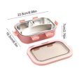thumbnail image 3 of TACILIP Stationery Supplies, 1PCS Bento Box Lunch Box 3 Compartment Snack Containers Reusable Lunch Box Lunch Containers For Home Travel Work 850ml, Womens Gifts, 3 of 7
