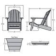 thumbnail image 2 of highwoodÂ® Hamilton Folding & Reclining Adirondack Chairs/Tete-a-Tete, 2 of 2