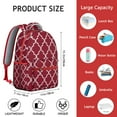 thumbnail image 6 of Vintage Inspired Boho Backpack - 17" Laptop Compartment, Tribal Print Design, Roomy Daypack for School, Work & Commuting, Durable & Stylish for Students, 6 of 6