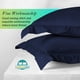 thumbnail image 5 of Juego de fundas de almohada Euro 26 x 26, azul marino, 600 hilos, 100% algodón, x2, 5 of 7