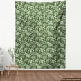 thumbnail image 4 of Ambesonne Botanical Fabric by the Yard Upholstery, Vintage Nature Leaves, 10 Yards, Olive Green and White, 4 of 5