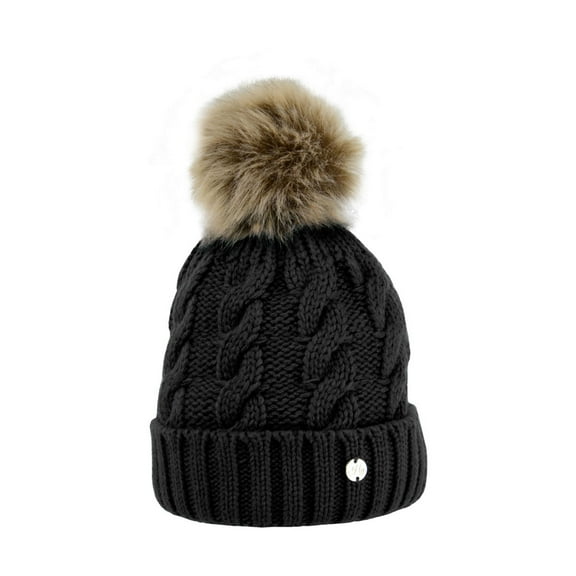Hy  Adult Melrose Cable Knit Bobble Beanie