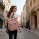 thumbnail image 4 of Mochila de nylon de gran capacidad para el transporte – Beige, negro, rosa, caqui, 28x23x11cm, bolsillo múltiple, bolsillo ligero para llevar al hombro, 4 of 6