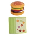 thumbnail image 1 of Juguete apilable de sándwiches, hamburguesa de madera, juguetes apilables para preescolar, educativo, 1 of 9