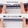 thumbnail image 4 of DIY 30 Yards Double Ruffle Lace Trim 12 Rolls 1 inch Wide Ruffle Stretch Elastic Edging Trim Assorted-Color Fabric Lace Ribbon for DIY Dress Headwear Decoration and Gift Wrapping DIY, 4 of 6