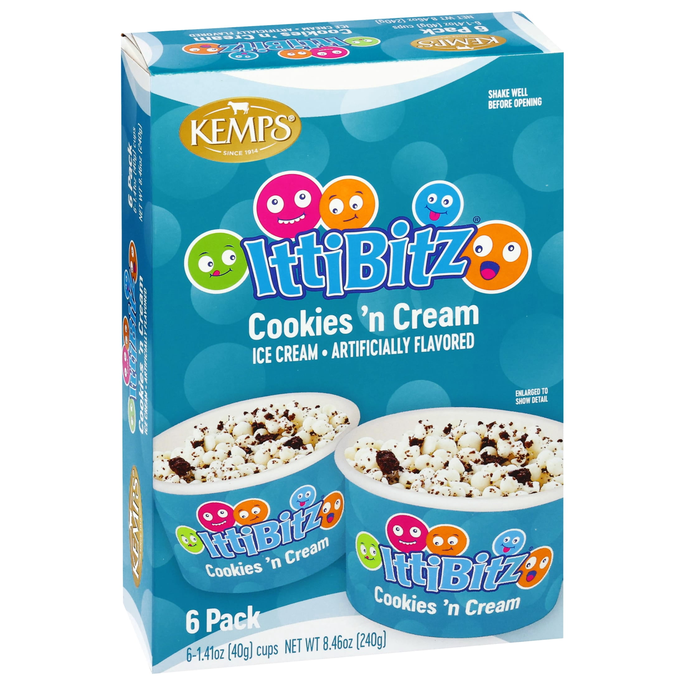 Kemps IttiBitz Cookies N Cream 1.4 oz / 6 Pak - Walmart.com