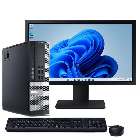 Dell OptiPlex 7010 Windows 11 Pro Desktop Computer Intel Core i5 3.1GHz Processor 8GB RAM 500GB HD Wifi with a 19" LCD Monitor Keyboard and Mouse - Used PC with a 1 Year Warranty