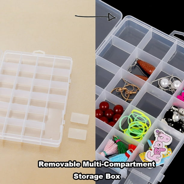  6 Pack Tackle Box Fishing Tackle Box Organizer Storage, Clear Fishing  Box Organizer with Movable Tray, Plastic Waterproof Compartment Organizer  Box for Fishing Lure Container, Craft, Beads, Jewelry : Sports