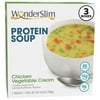 WonderSlim Protein Soup Mix, Chicken & Vegetable Cream (7ct) Pack of 3