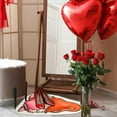 thumbnail image 4 of TIMIFIS Bathroom Rugs Valentine's Day Carpet Three Sizes Faux Wool Entry Door Mat Bathroom Non Slip Mat Love Pattern Valentine's Day Decoration Polyester Carpet, 4 of 6