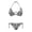 Black and White Paisley Pattern, variant on Drawstring Two Piece Bathing Suit Toucan Print Plus Size Design Quick Drying Fashion Plus Size Swimsuit