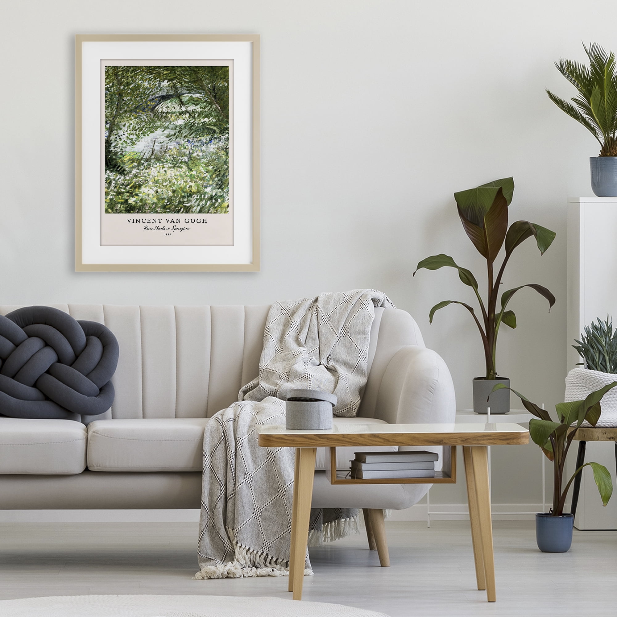 Stupell Industries Classic River Banks At Springtime Birch Framed Print Under Glass, design by Vintage Hustle