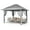 grey, variant on ChaoLink Gazebo Canopy Tent Easy Up Outdoor Waterproof Upgrade Portable Pergola with Double Vented Roof