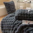 thumbnail image 4 of Imitation Rabbit Blanket Bubble Velvet Blanket Double-sided Thickened Office Nap Blanket Sofa Cover Blanket, 4 of 6