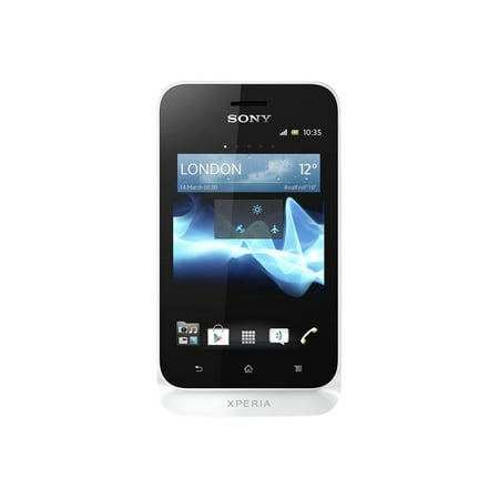 Sony Mobile Sony Xperia tipo 2.90 GB Smartphone, 3.2" LCD480 x 320, Android 4.0 Ice Cream Sandwich, 3G, White