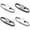 Grey (2) and Silver (2), variant on Zipper Clips Anti Theft, 4Pcs Elegant Zinc Alloy Zipper Pull Locks for Backpacks, Double Opening S Carabiner Theft Deterrent for Luggage (Frost Silver)