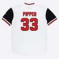 thumbnail image 2 of Men's Mitchell & Ness Scottie Pippen White Chicago Bulls Player Mesh V-Neck Shirt, 2 of 2