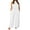 White, variant on Plus Size Womens Casual Sleeveless Loose Solid Jumpsuits Baggy Stretchy Long Pant Romper Overalls With Pockets