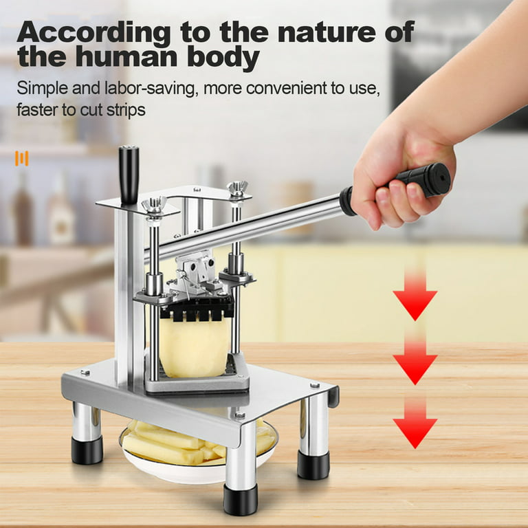 Commercial French Fry Cutter Electric Potato Cutter Machine Automatic Fries  Maker High Volume Potoato Cutting for Kitchen Restaurant Use
