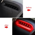 thumbnail image 5 of Xotic Tech Set Sporty Red Console Stripe Passenger Dash Panel Center Center Side Left AC Air Vent Accessories Cover Trim Combo Kit, Compatible with Toyota Camry 2018-2020, 5 of 9