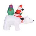 thumbnail image 1 of Inflatable Christmas Decorations, Santa And  Bear, With Built In LED Light, For Indoor Or Outdoor Use, 1 of 8