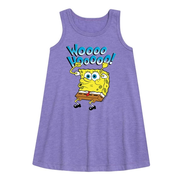 SpongeBob SquarePants - Woooo Hooooo - Toddler And Youth Girls A-line Dress