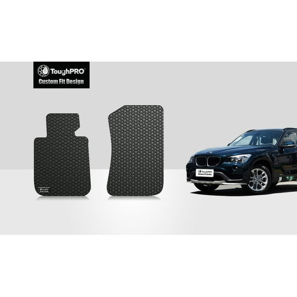 ToughPRO BMW X1 Two Front Mats All Weather Heavy Duty Black