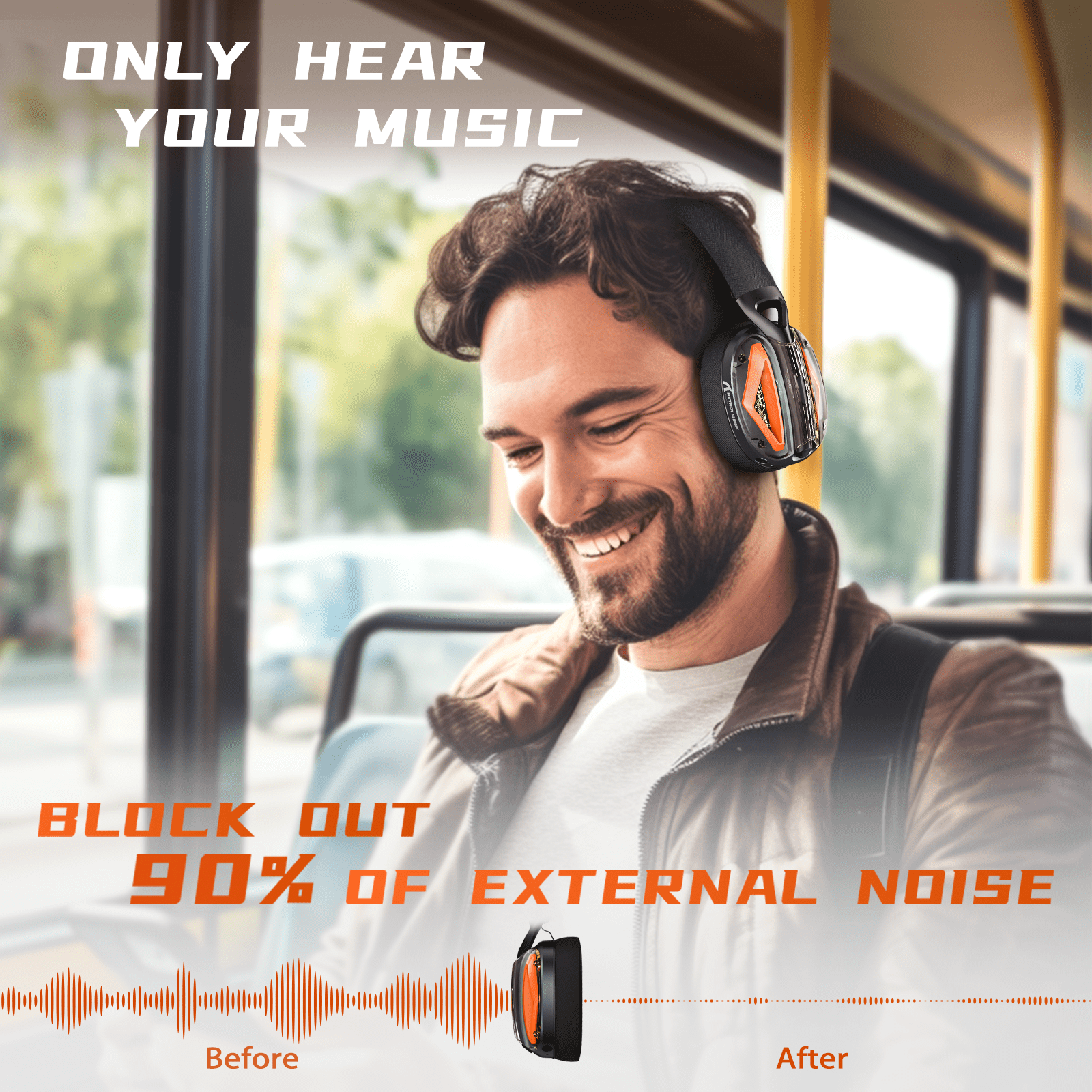 ATTACK SHARK L60 Ultra-Light Tri-Mode Gaming Headset Ultra-Light Tri-Mode Wireless Gaming Headset for PC/PS4/Xbox Black
