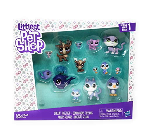 Littlest Pet Shop Snow Leopard Lizzie Mauve Spots Flocked LPS hasbro Toy gift 